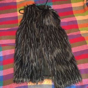 Faux fur vest